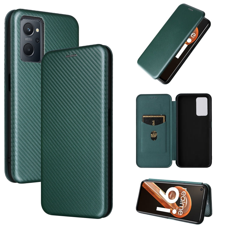 Custodia per telefono in PU con vibrazione orizzontale magnetica in fibra di carbonio, For OPPO Realme 9i / A36, For Blackview A55, For Ulefone Note 13P, For Samsung Galaxy A23 5G