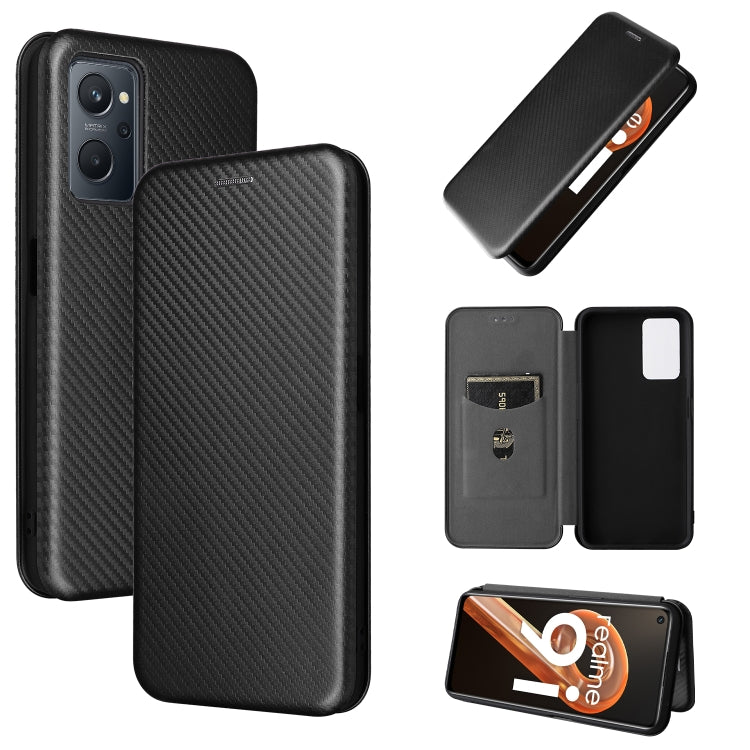 Custodia per telefono in PU con vibrazione orizzontale magnetica in fibra di carbonio, For OPPO Realme 9i / A36, For Blackview A55, For Ulefone Note 13P, For Samsung Galaxy A23 5G