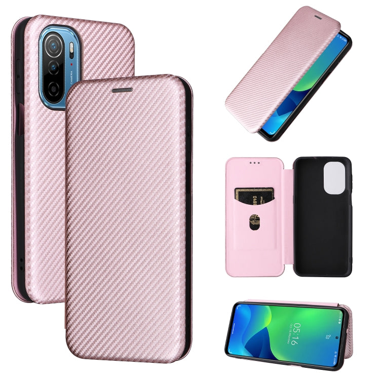 Custodia per telefono in PU con vibrazione orizzontale magnetica in fibra di carbonio, For OPPO Realme 9i / A36, For Blackview A55, For Ulefone Note 13P, For Samsung Galaxy A23 5G