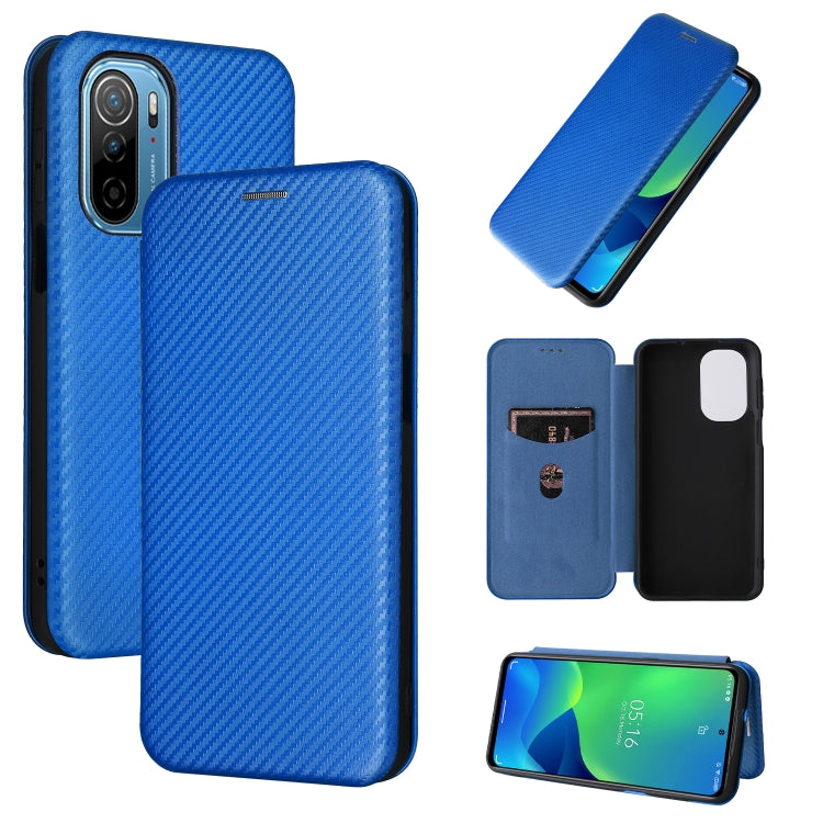 Custodia per telefono in PU con vibrazione orizzontale magnetica in fibra di carbonio, For OPPO Realme 9i / A36, For Blackview A55, For Ulefone Note 13P, For Samsung Galaxy A23 5G