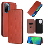 Custodia per telefono in PU con vibrazione orizzontale magnetica in fibra di carbonio, For OPPO Realme 9i / A36, For Blackview A55, For Ulefone Note 13P, For Samsung Galaxy A23 5G