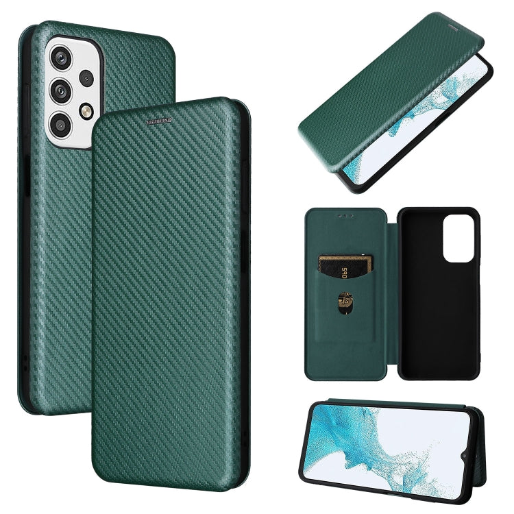 Custodia per telefono in PU con vibrazione orizzontale magnetica in fibra di carbonio, For OPPO Realme 9i / A36, For Blackview A55, For Ulefone Note 13P, For Samsung Galaxy A23 5G