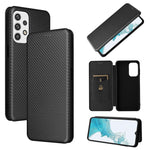 Custodia per telefono in PU con vibrazione orizzontale magnetica in fibra di carbonio, For OPPO Realme 9i / A36, For Blackview A55, For Ulefone Note 13P, For Samsung Galaxy A23 5G