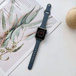 Cinturino in pelle a trama piatta per Apple Watch Series, 7 41mm / 6&SE&5&4 40mm / 3&2&1 38mm, 7 45mm / 6&SE&5&4 44mm / 3&2&1 42mm
