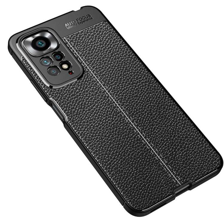 Custodia per telefono antiurto in TPU con texture Litchi, For Redmi Note 11 Pro Overseas Version, For Xiaomi Poco X4 Pro 5G