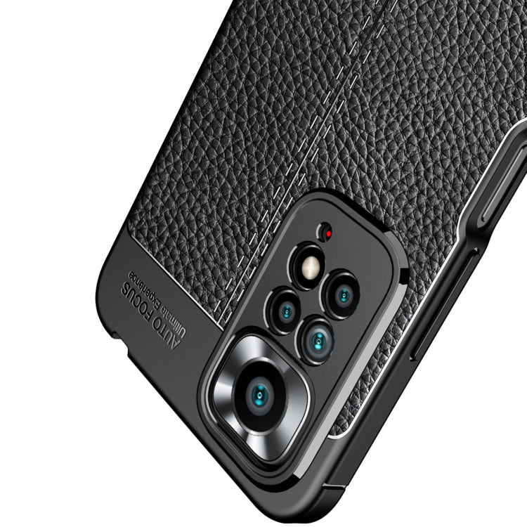 Custodia per telefono antiurto in TPU con texture Litchi, For Redmi Note 11 Pro Overseas Version, For Xiaomi Poco X4 Pro 5G