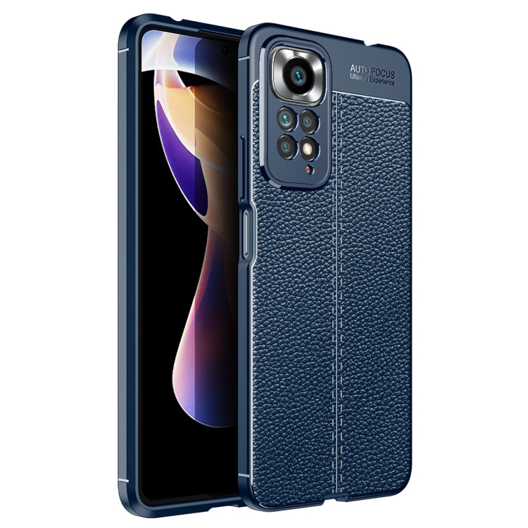 Custodia per telefono antiurto in TPU con texture Litchi, For Redmi Note 11 Pro Overseas Version, For Xiaomi Poco X4 Pro 5G