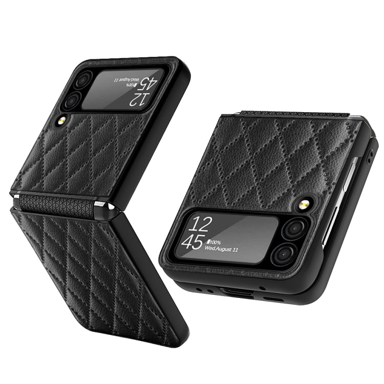 Custodia per telefono con cerniera a rombo, For Samsung Galaxy Z Flip3 5G