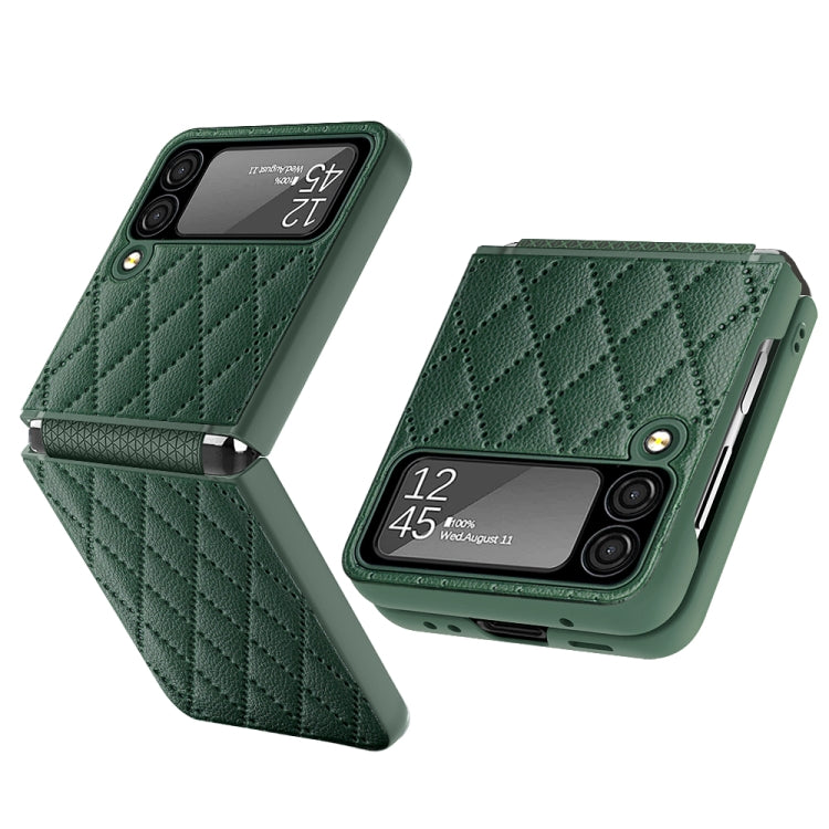 Custodia per telefono con cerniera a rombo, For Samsung Galaxy Z Flip3 5G