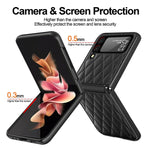 Custodia per telefono con cerniera a rombo, For Samsung Galaxy Z Flip3 5G