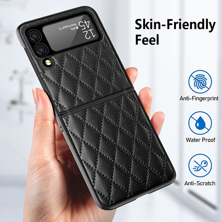 Custodia per telefono con cerniera a rombo, For Samsung Galaxy Z Flip3 5G