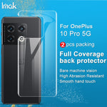 2 pezzi di protezione per la schiena del telefono con pellicola idrogel imak HD, For OnePlus 10 Pro 5G