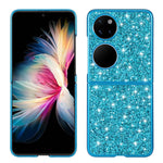 Custodia per telefono pieghevole in TPU antiurto con polvere glitterata, For Huawei P50 Pocket, For OPPO Find N