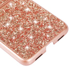 Custodia per telefono pieghevole in TPU antiurto con polvere glitterata, For Huawei P50 Pocket, For OPPO Find N