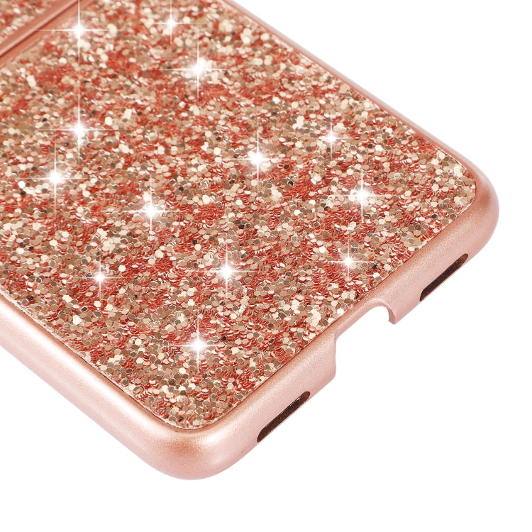 Custodia per telefono pieghevole in TPU antiurto con polvere glitterata, For Huawei P50 Pocket, For OPPO Find N
