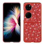 Custodia per telefono pieghevole in TPU antiurto con polvere glitterata, For Huawei P50 Pocket, For OPPO Find N