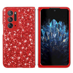 Custodia per telefono pieghevole in TPU antiurto con polvere glitterata, For Huawei P50 Pocket, For OPPO Find N