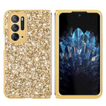 Custodia per telefono pieghevole in TPU antiurto con polvere glitterata, For Huawei P50 Pocket, For OPPO Find N