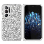 Custodia per telefono pieghevole in TPU antiurto con polvere glitterata, For Huawei P50 Pocket, For OPPO Find N
