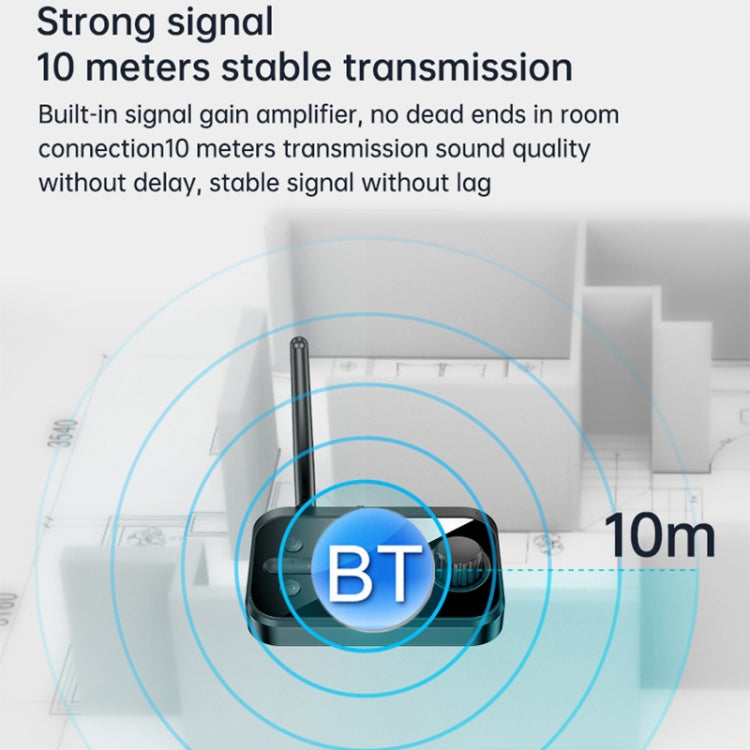 Adattatore audio Bluetooth 5.0 con schermo LCD