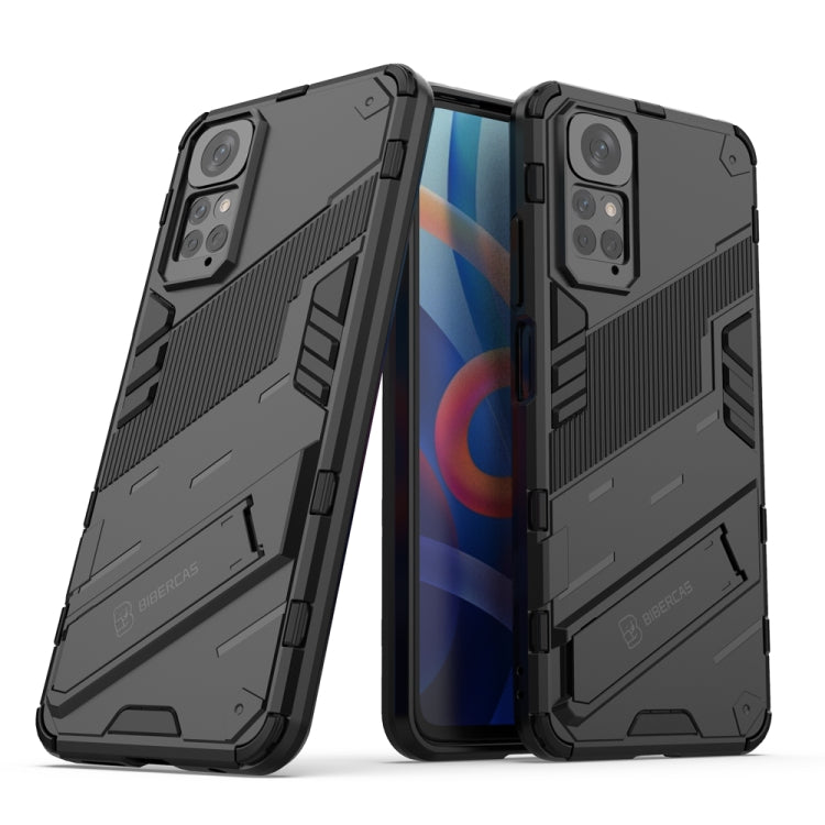 Punk Armor 2 in 1 PC + custodia per telefono antiurto in TPU con supporto invisibile, For Xiaomi Redmi Note 11 / Note 11S Global