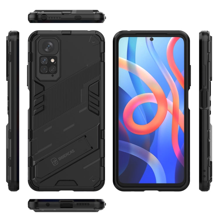 Punk Armor 2 in 1 PC + custodia per telefono antiurto in TPU con supporto invisibile, For Xiaomi Redmi Note 11 / Note 11S Global