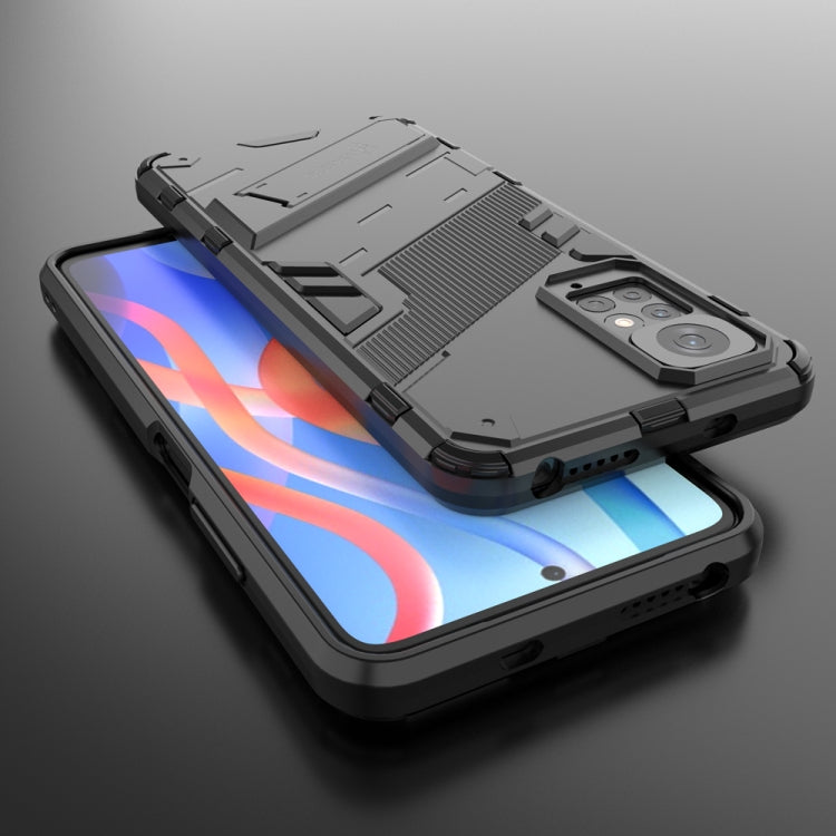 Punk Armor 2 in 1 PC + custodia per telefono antiurto in TPU con supporto invisibile, For Xiaomi Redmi Note 11 / Note 11S Global