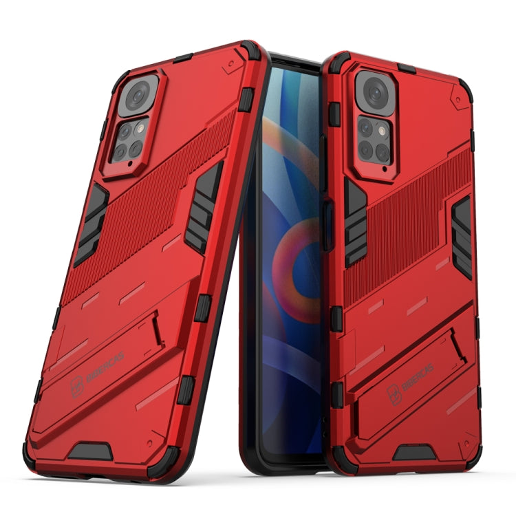 Punk Armor 2 in 1 PC + custodia per telefono antiurto in TPU con supporto invisibile, For Xiaomi Redmi Note 11 / Note 11S Global