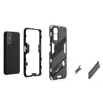 Punk Armor 2 in 1 PC + custodia per telefono antiurto in TPU con supporto invisibile, For Xiaomi Redmi Note 11 / Note 11S Global