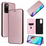 Custodia per telefono in PU con vibrazione orizzontale magnetica in fibra di carbonio, For Xiaomi Redmi Note 11 / Note 11S Global, For Motorola Edge X30