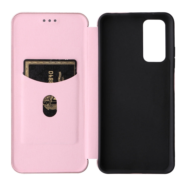 Custodia per telefono in PU con vibrazione orizzontale magnetica in fibra di carbonio, For Xiaomi Redmi Note 11 / Note 11S Global, For Motorola Edge X30