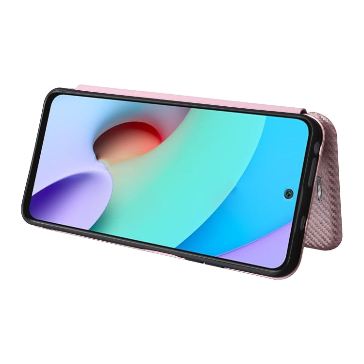 Custodia per telefono in PU con vibrazione orizzontale magnetica in fibra di carbonio, For Xiaomi Redmi Note 11 / Note 11S Global, For Motorola Edge X30