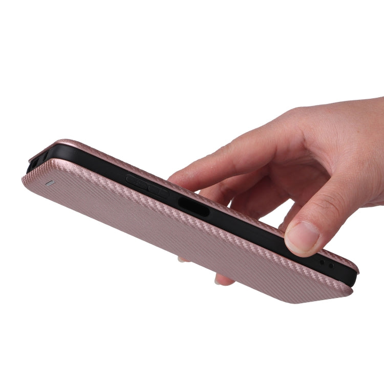 Custodia per telefono in PU con vibrazione orizzontale magnetica in fibra di carbonio, For Xiaomi Redmi Note 11 / Note 11S Global, For Motorola Edge X30