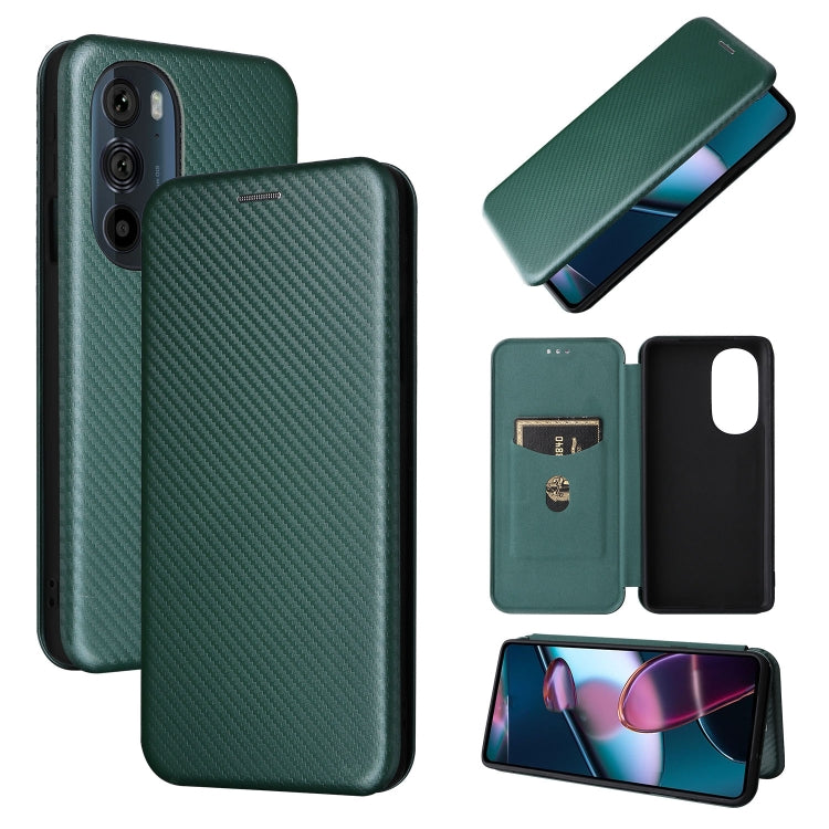 Custodia per telefono in PU con vibrazione orizzontale magnetica in fibra di carbonio, For Xiaomi Redmi Note 11 / Note 11S Global, For Motorola Edge X30