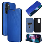 Custodia per telefono in PU con vibrazione orizzontale magnetica in fibra di carbonio, For Xiaomi Redmi Note 11 / Note 11S Global, For Motorola Edge X30