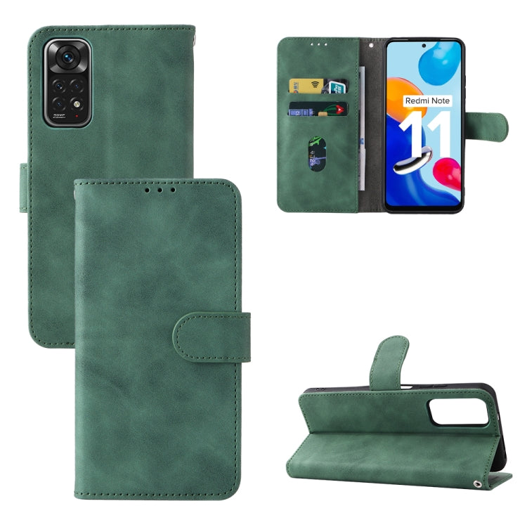Custodia per telefono in pelle con fibbia magnetica Skin Feel, For OPPO Realme 9i / A36, For OPPO Realme GT2 Pro 5G, For Xiaomi Redmi Note 11 / Note 11S Global, For Xiaomi Redmi Note 11 Pro 5G Foreign Version / Note 11 Pro+
