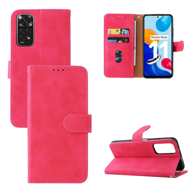 Custodia per telefono in pelle con fibbia magnetica Skin Feel, For OPPO Realme 9i / A36, For OPPO Realme GT2 Pro 5G, For Xiaomi Redmi Note 11 / Note 11S Global, For Xiaomi Redmi Note 11 Pro 5G Foreign Version / Note 11 Pro+