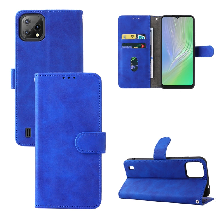 Custodia per telefono in pelle con fibbia magnetica Skin Feel, For Blackview A55