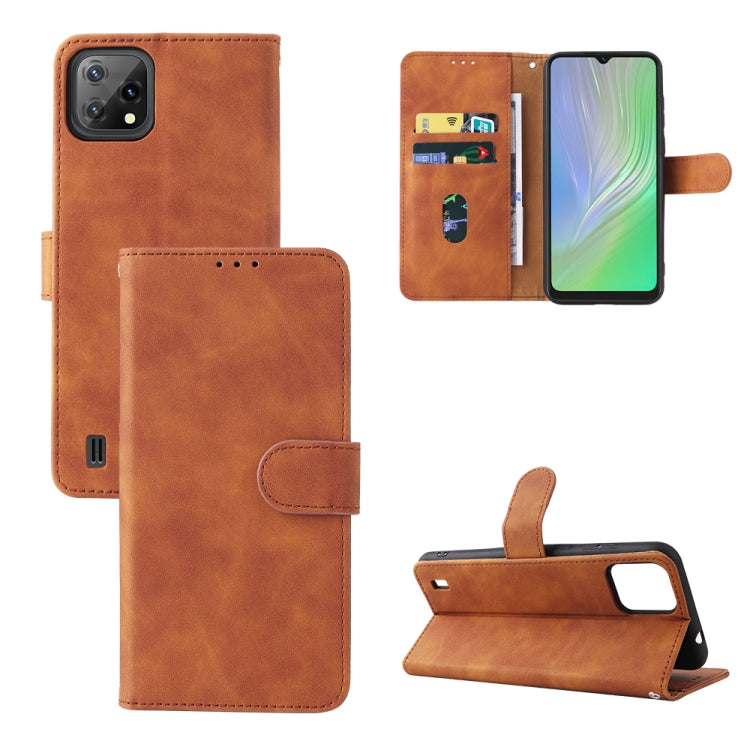 Custodia per telefono in pelle con fibbia magnetica Skin Feel, For Blackview A55