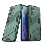 Punk Armor 2 in 1 PC + custodia per telefono antiurto in TPU con supporto invisibile, For OPPO Reno7 5G Global / Find X5 Lite