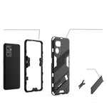 Punk Armor 2 in 1 PC + custodia per telefono antiurto in TPU con supporto invisibile, For OPPO Reno7 5G Global / Find X5 Lite