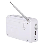 Torcia radio AM/FM a energia solare con dinamo e USB