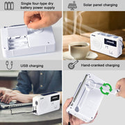 Torcia radio AM/FM a energia solare con dinamo e USB