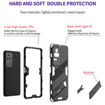 Punk Armor 2 in 1 PC + Custodia per telefono antiurto in TPU con supporto, For Xiaomi Redmi K50 Pro, For Xiaomi Redmi K50 Gaming