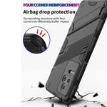 Punk Armor 2 in 1 PC + Custodia per telefono antiurto in TPU con supporto, For Xiaomi Redmi K50 Pro, For Xiaomi Redmi K50 Gaming