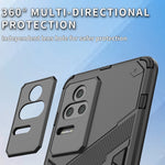 Punk Armor 2 in 1 PC + Custodia per telefono antiurto in TPU con supporto, For Xiaomi Redmi K50 Pro, For Xiaomi Redmi K50 Gaming