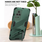 Punk Armor 2 in 1 PC + Custodia per telefono antiurto in TPU con supporto, For Xiaomi Redmi K50 Pro, For Xiaomi Redmi K50 Gaming
