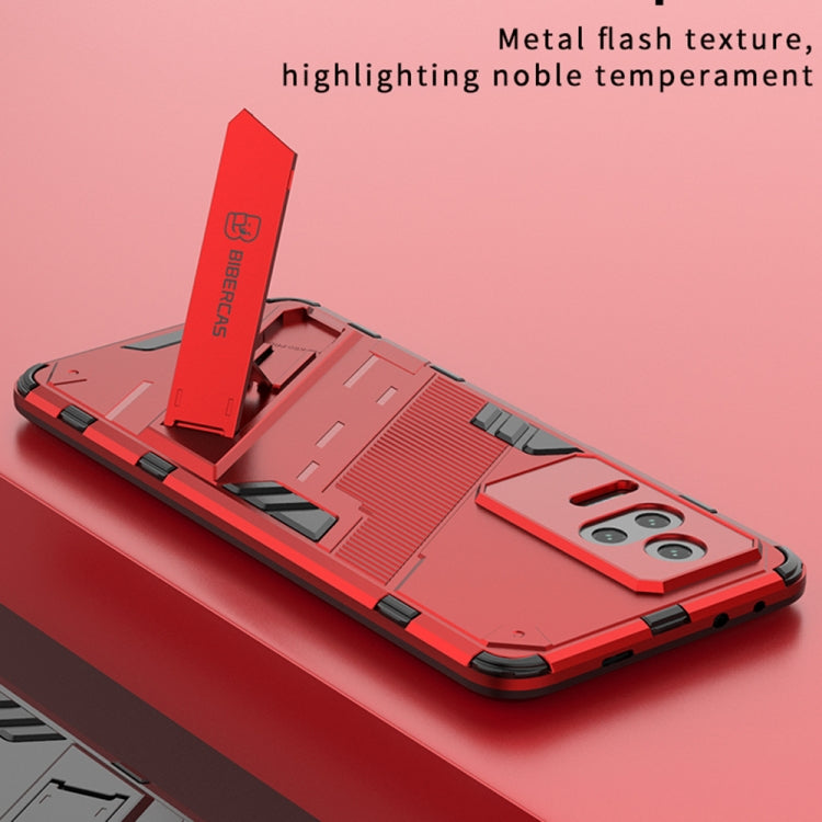 Punk Armor 2 in 1 PC + Custodia per telefono antiurto in TPU con supporto, For Xiaomi Redmi K50 Pro, For Xiaomi Redmi K50 Gaming