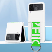 Custodia PC con cinturino da polso per Samsung Galaxy Z Flip4