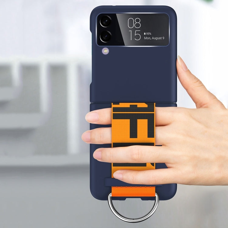Custodia PC con cinturino da polso per Samsung Galaxy Z Flip4